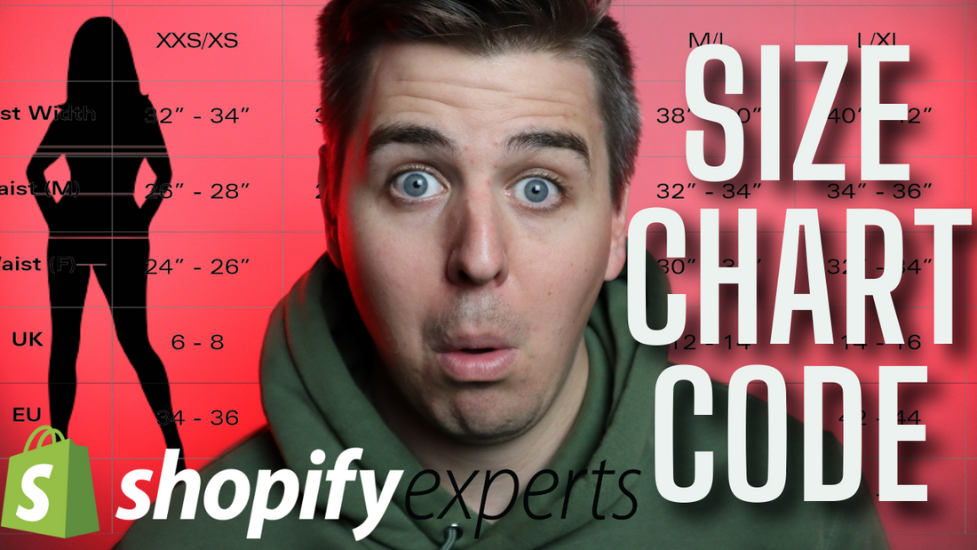 DIY Code To Add a Size Chart to Shopify Product Pages